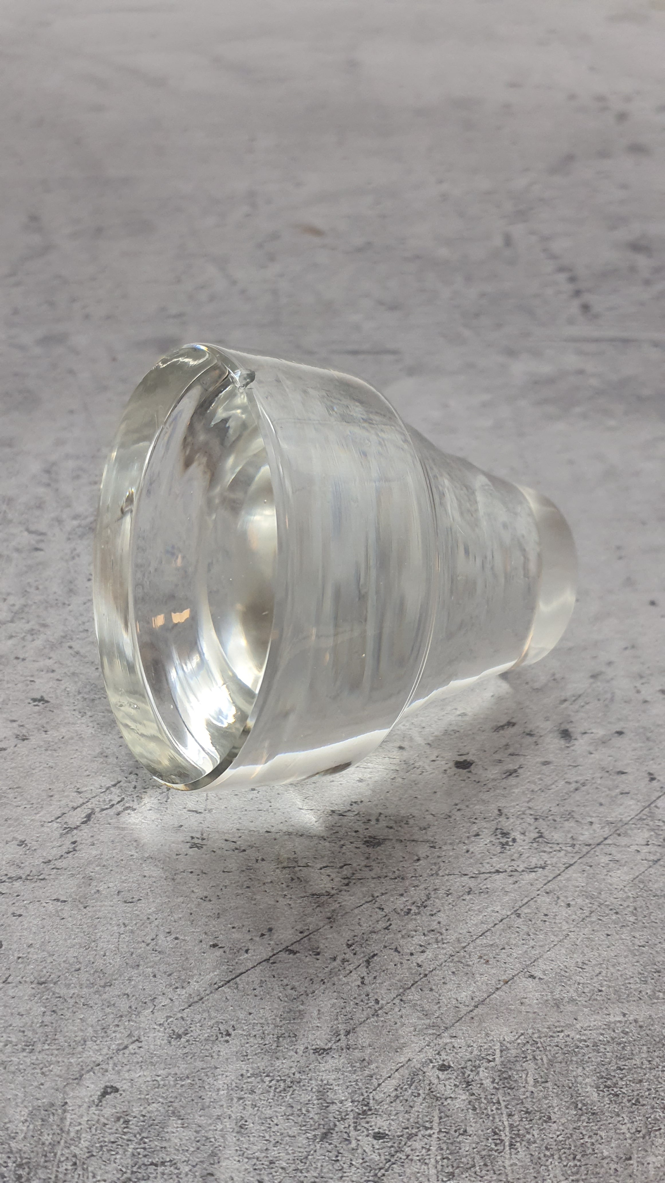 Karaffe aus Glas, Dekanter mit Verschluß, mit Glaskorken,