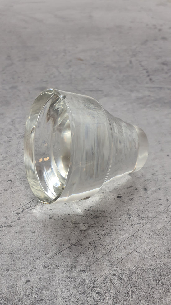 Karaffe aus Glas, Dekanter mit Verschluß, mit Glaskorken,