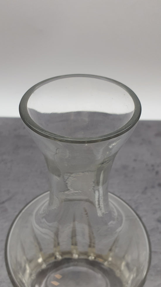 Karaffe aus Glas, Dekanter mit Verschluß, mit Glaskorken,