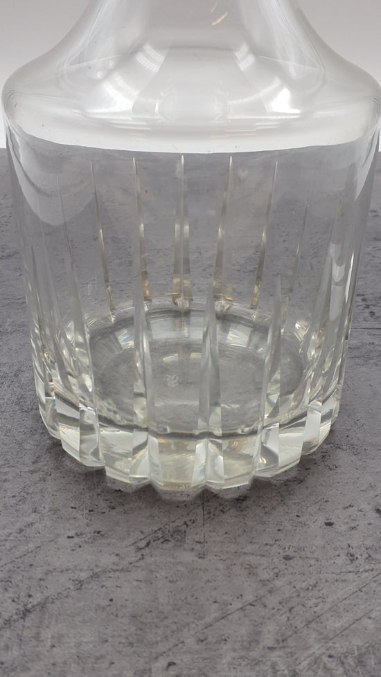 Karaffe aus Glas, Dekanter mit Verschluß, mit Glaskorken,