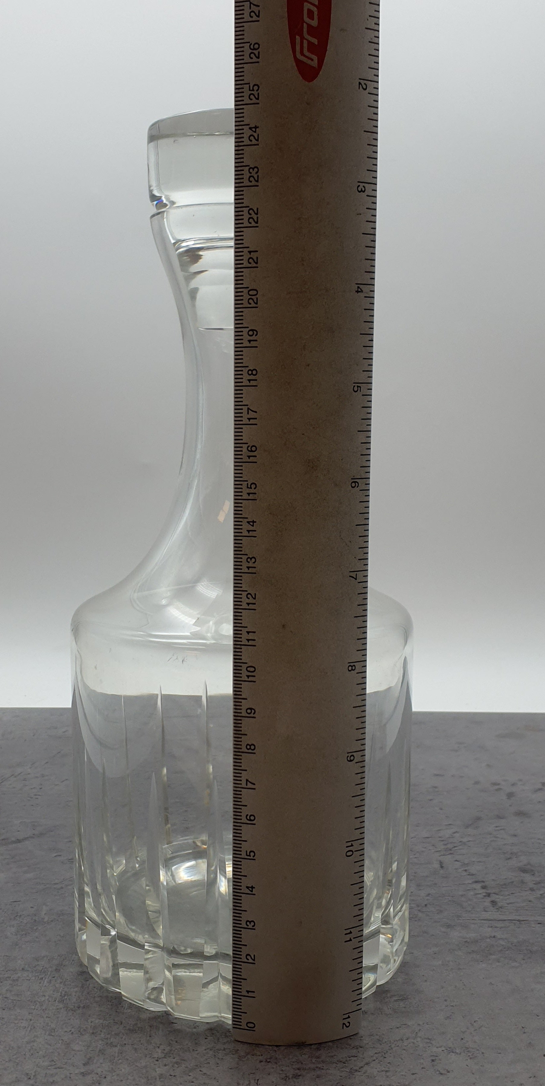 Karaffe aus Glas, Dekanter mit Verschluß, mit Glaskorken,