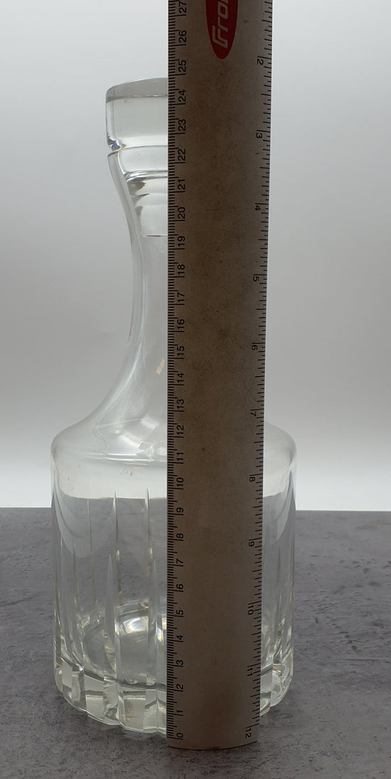 Karaffe aus Glas, Dekanter mit Verschluß, mit Glaskorken,