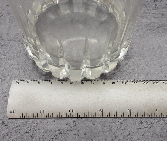 Karaffe aus Glas, Dekanter mit Verschluß, mit Glaskorken,