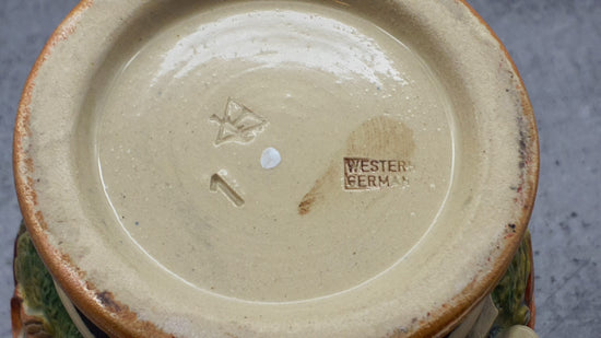 Porzellan Krug, Nur einmal blüht im Jahr der Mai, Western Germany