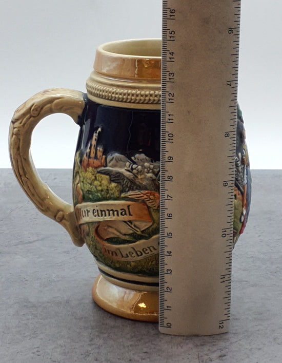 Porzellan Krug, Nur einmal blüht im Jahr der Mai, Western Germany