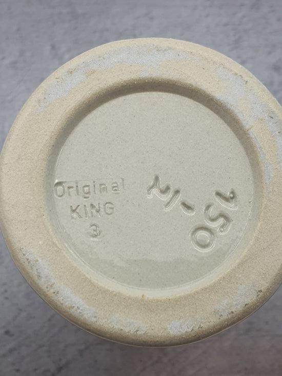 Porzellan Bierkrug, Bayernwappen, Original King 3, grau