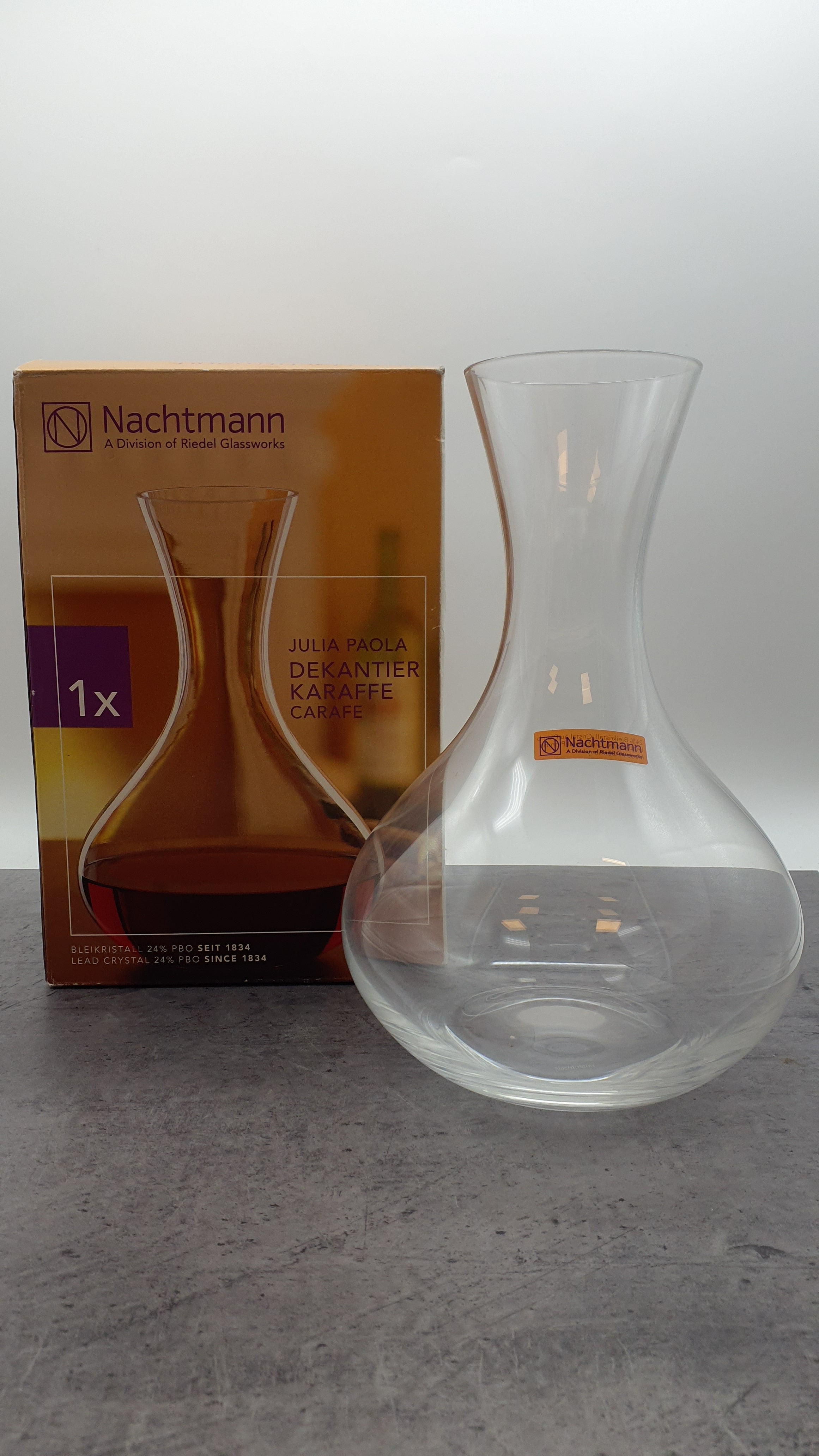 Julia Paola Bleikristall Dekantierkaraffe aus Glas, Nachtmann
