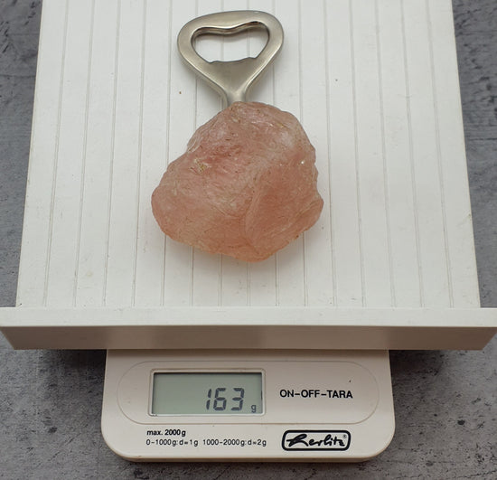 Flaschenöffner aus Rosenquarz