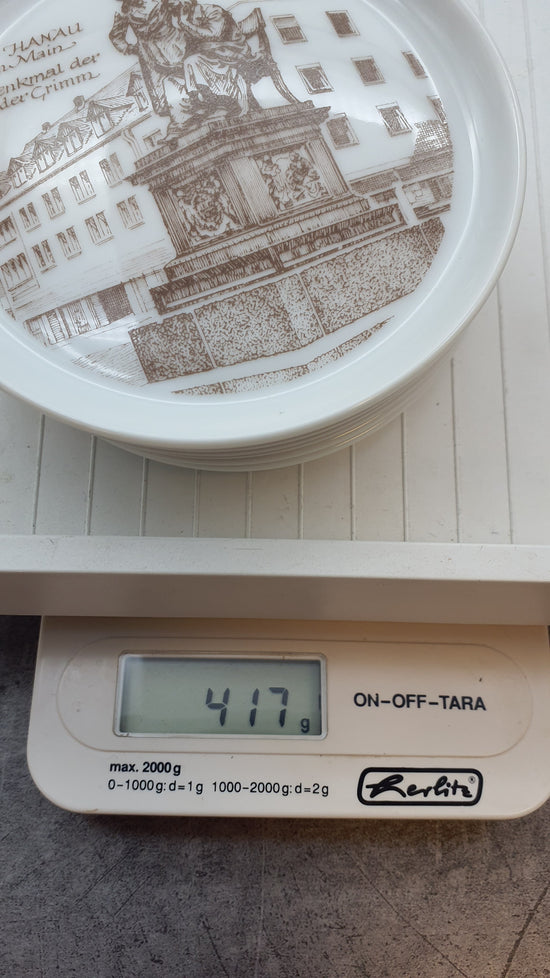 Fürstenberg Sammelteller,  Motive Hanau am Main, 6 Stk.