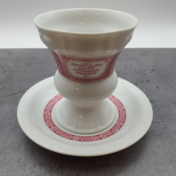 Rüdesheimer Spezialitäten, mit Ansbach Uralt, Porzellan Gedeck 2-teilig