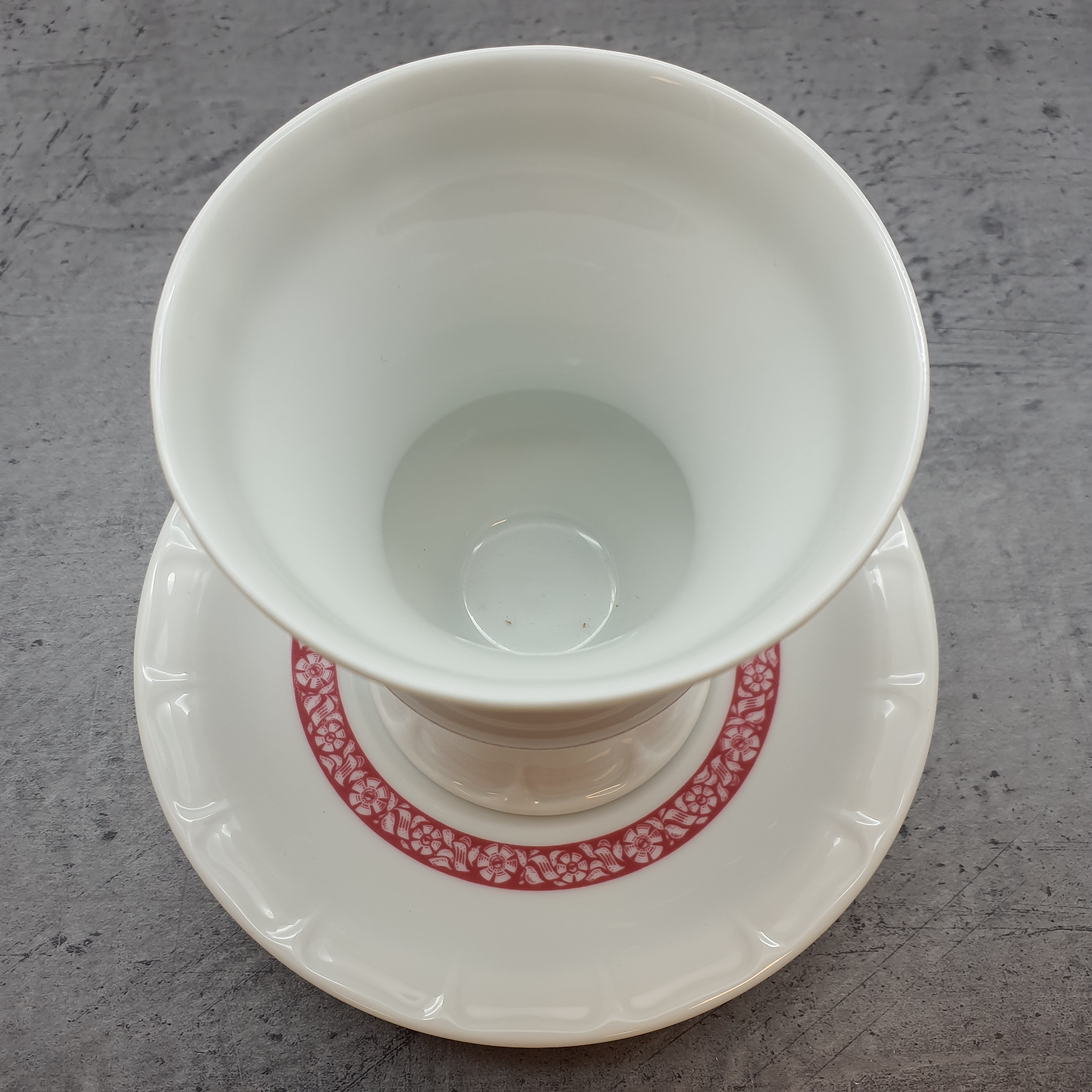 Rüdesheimer Spezialitäten, mit Ansbach Uralt, Porzellan Gedeck 2-teilig