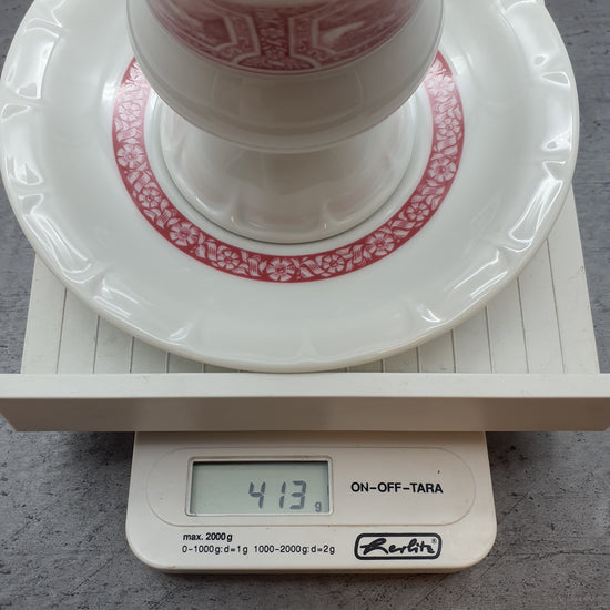 Rüdesheimer Spezialitäten, mit Ansbach Uralt, Porzellan Gedeck 2-teilig