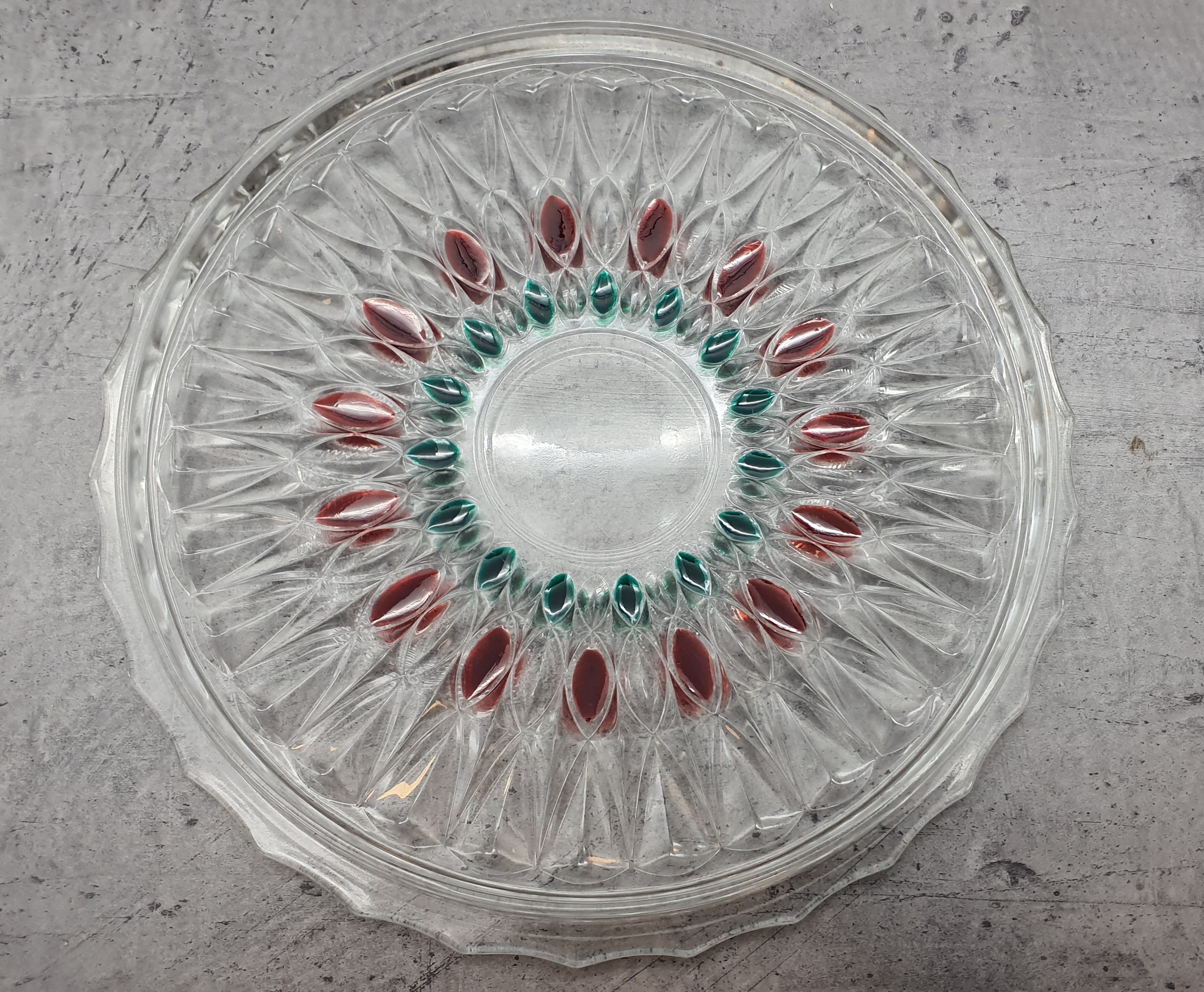 Glas, Präsent, Tortenplatte, Meteor,