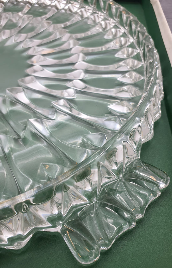 Walther Glas, Sevierplatte, Kuchenplatte, Capri weiss,  Walther Glas Kollektion