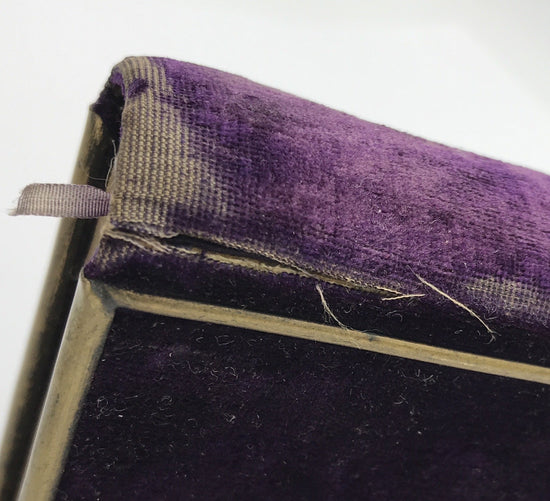 Lehr- und Gebetbuch für kath. Jünglinge und Jungfrauen Samteinband