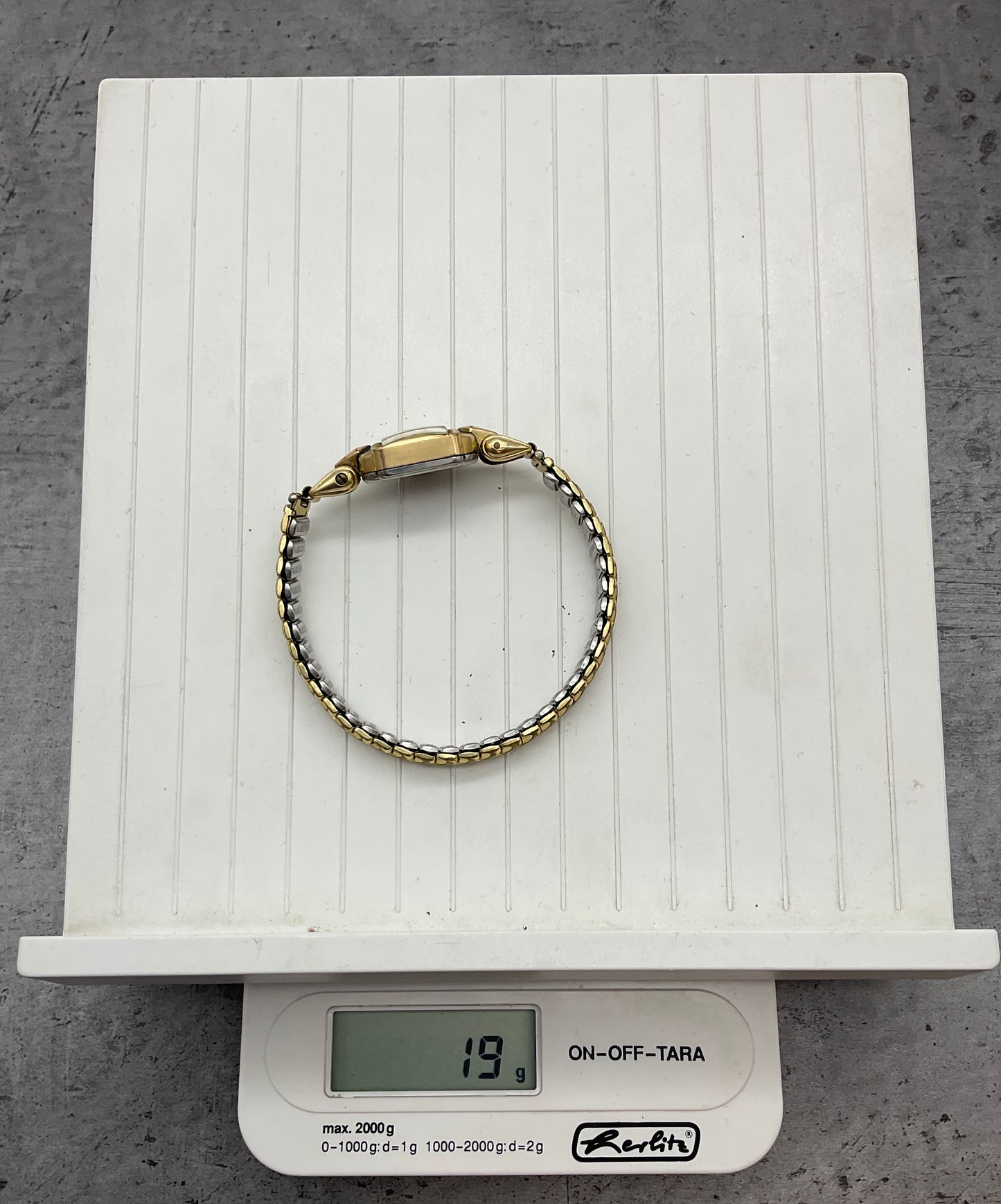 Exquisit, 17 Jewels, Damenuhr mit Flexband,