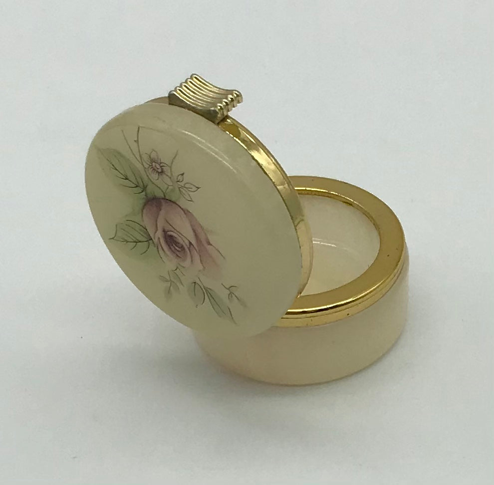 Genuine ALABASTER, handgemachte italienische Pillendose, Pillen Box