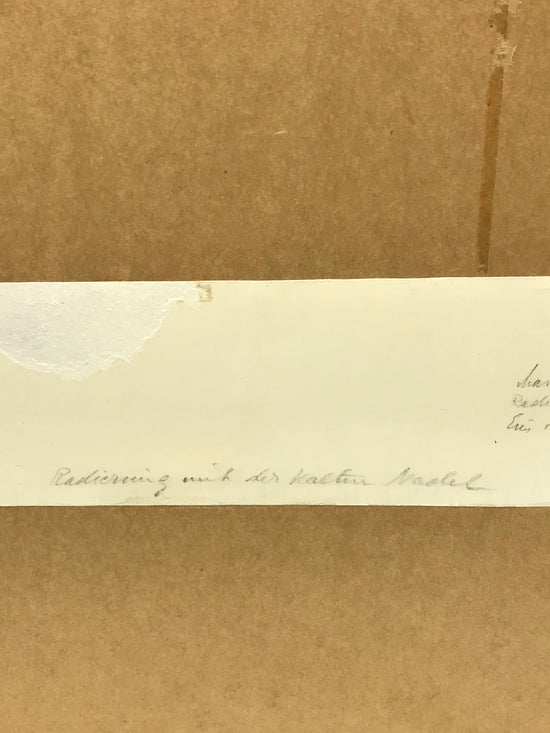 Max Beckmann ein Selbstporträt in Kaltnadeltechnik