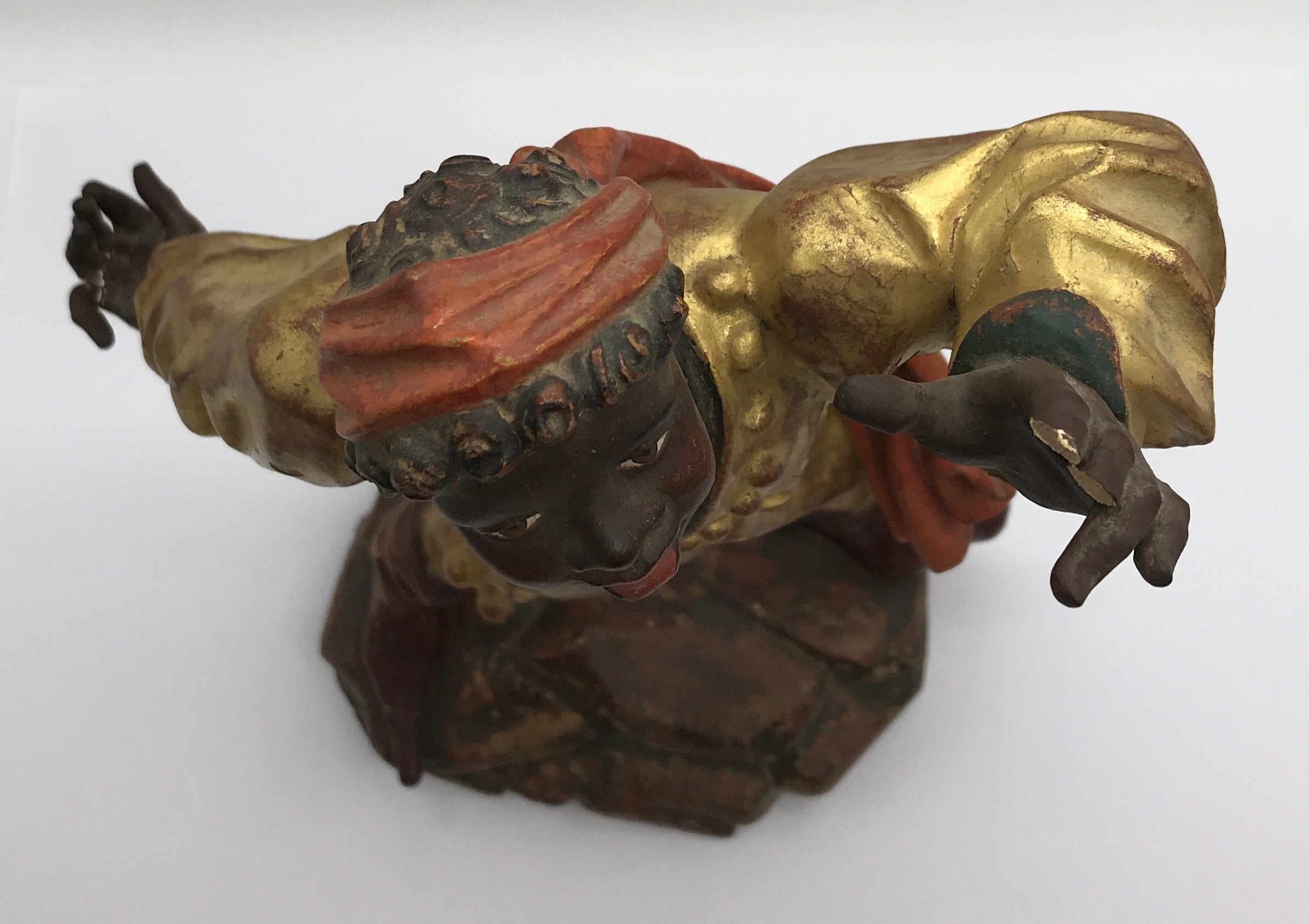 Moriskentänzer, Schenna K. Kostner 1981, handgeschnitzt, 36 cm hoch