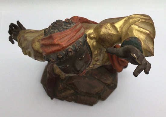 Moriskentänzer, Schenna K. Kostner 1981, handgeschnitzt, 36 cm hoch