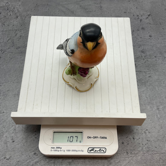 Rotkehlchen Vogel Dekoration Figur, Dresdner  Porzellan