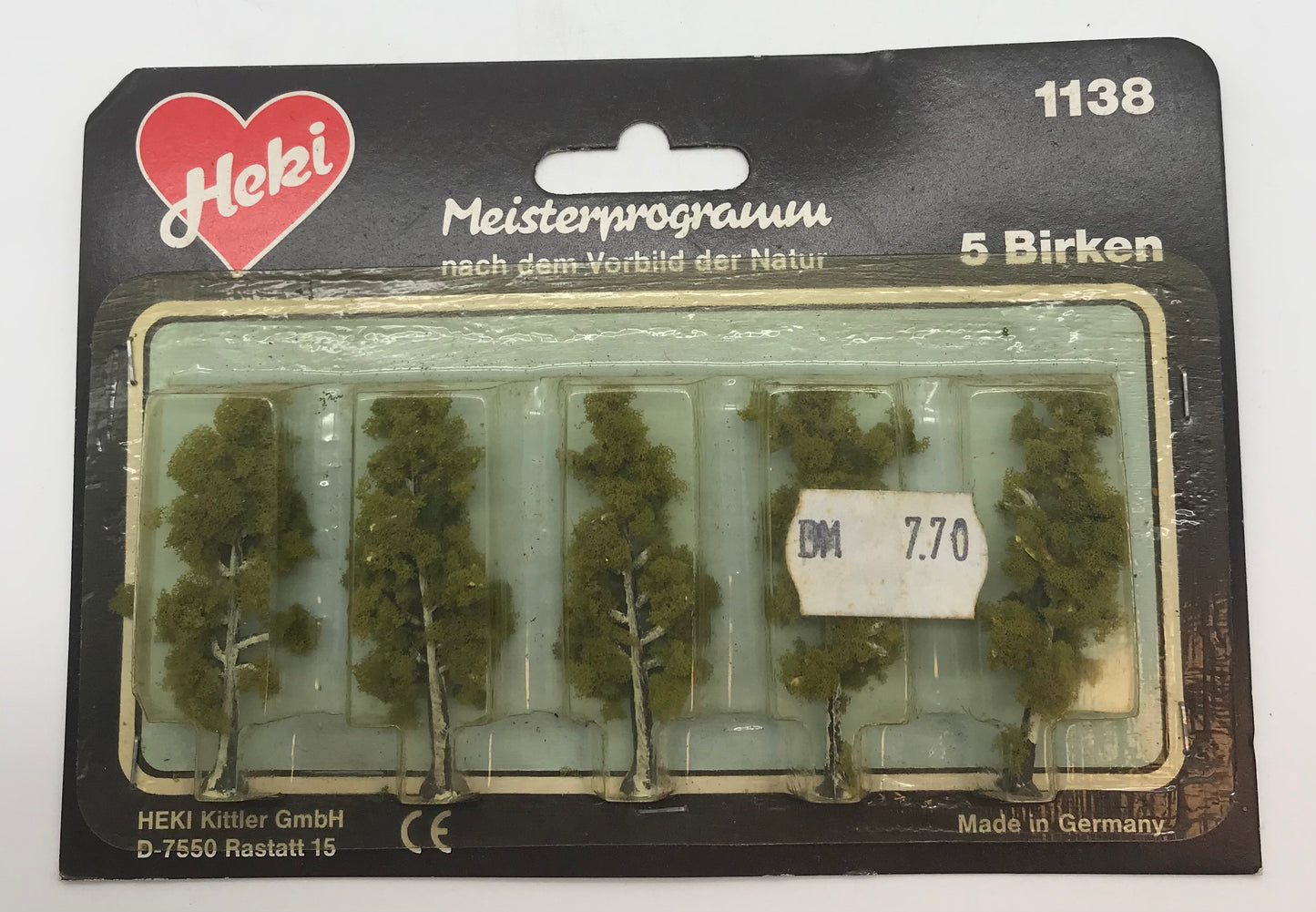 KONVOLUT Heki 3 x 1123, 1180 & 3x 1138 Bäume, Birken, etc.