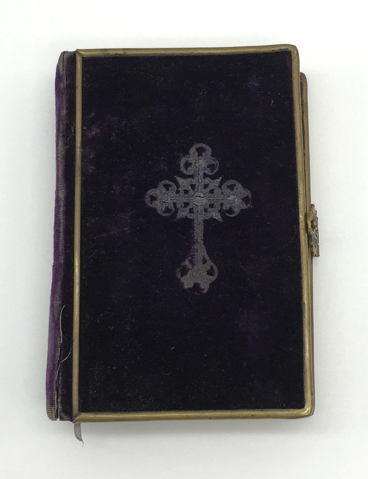 Lehr- und Gebetbuch für kath. Jünglinge und Jungfrauen Samteinband