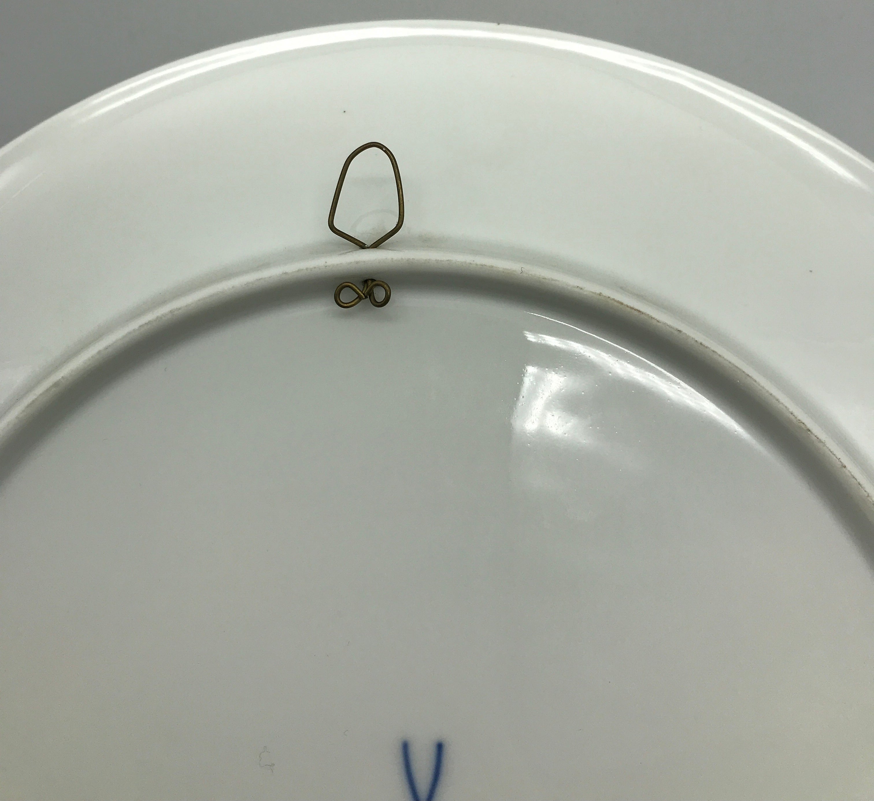 Meissen Wandteller Wall Plate Städteteller Dresden Stadtansicht Elbe Goldrand