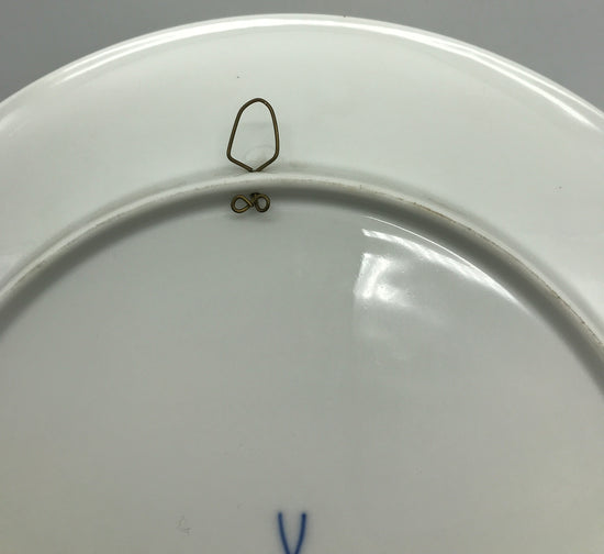 Meissen Wandteller Wall Plate Städteteller Dresden Stadtansicht Elbe Goldrand