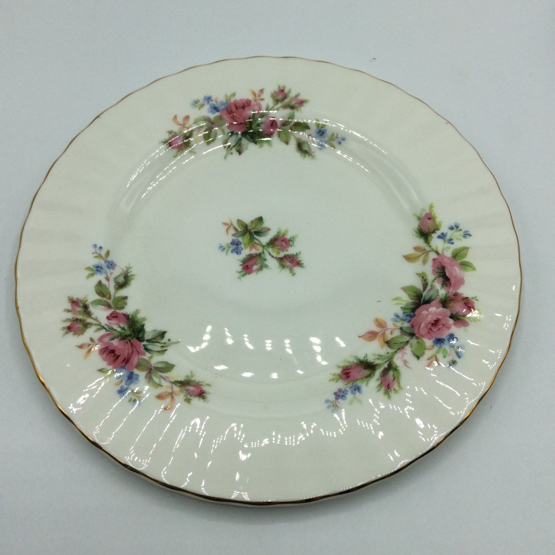 Royal Albert MOSS ROSE Kaffeegedeck 3tlg. Sammeltasse Bone China England