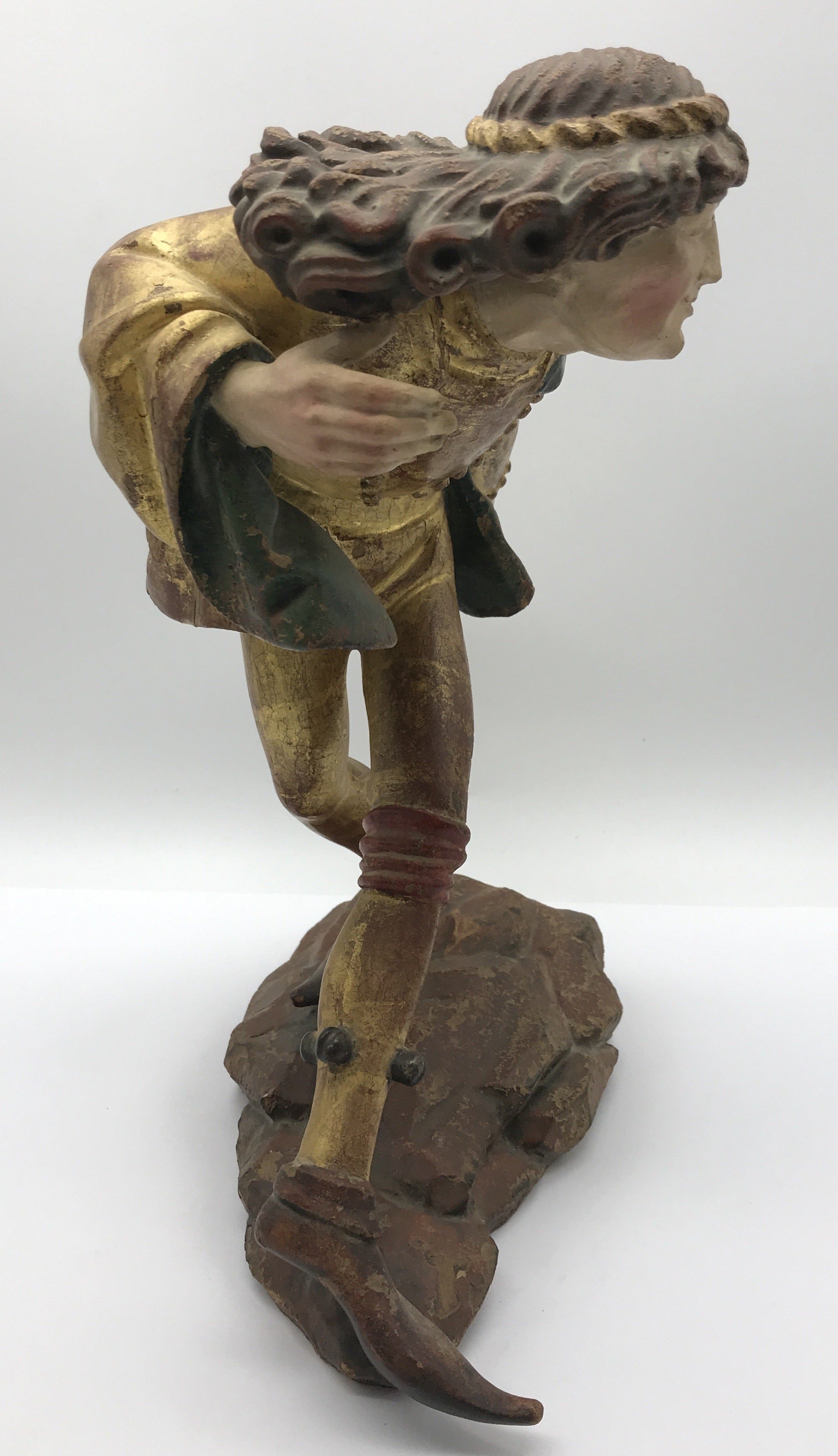 Moriskentänzer Jüngling, Schenna K. Kostner 1980, handgeschnitzt, 32,5cm hoch