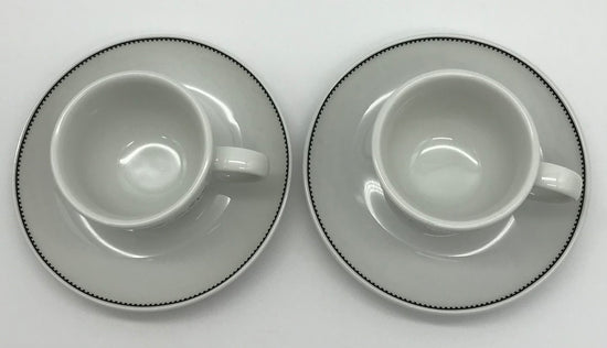 Seltmann Weiden, 2 Espressotassen mit Untertassen, modernes Design