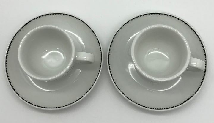 Seltmann Weiden, 2 Espressotassen mit Untertassen, modernes Design