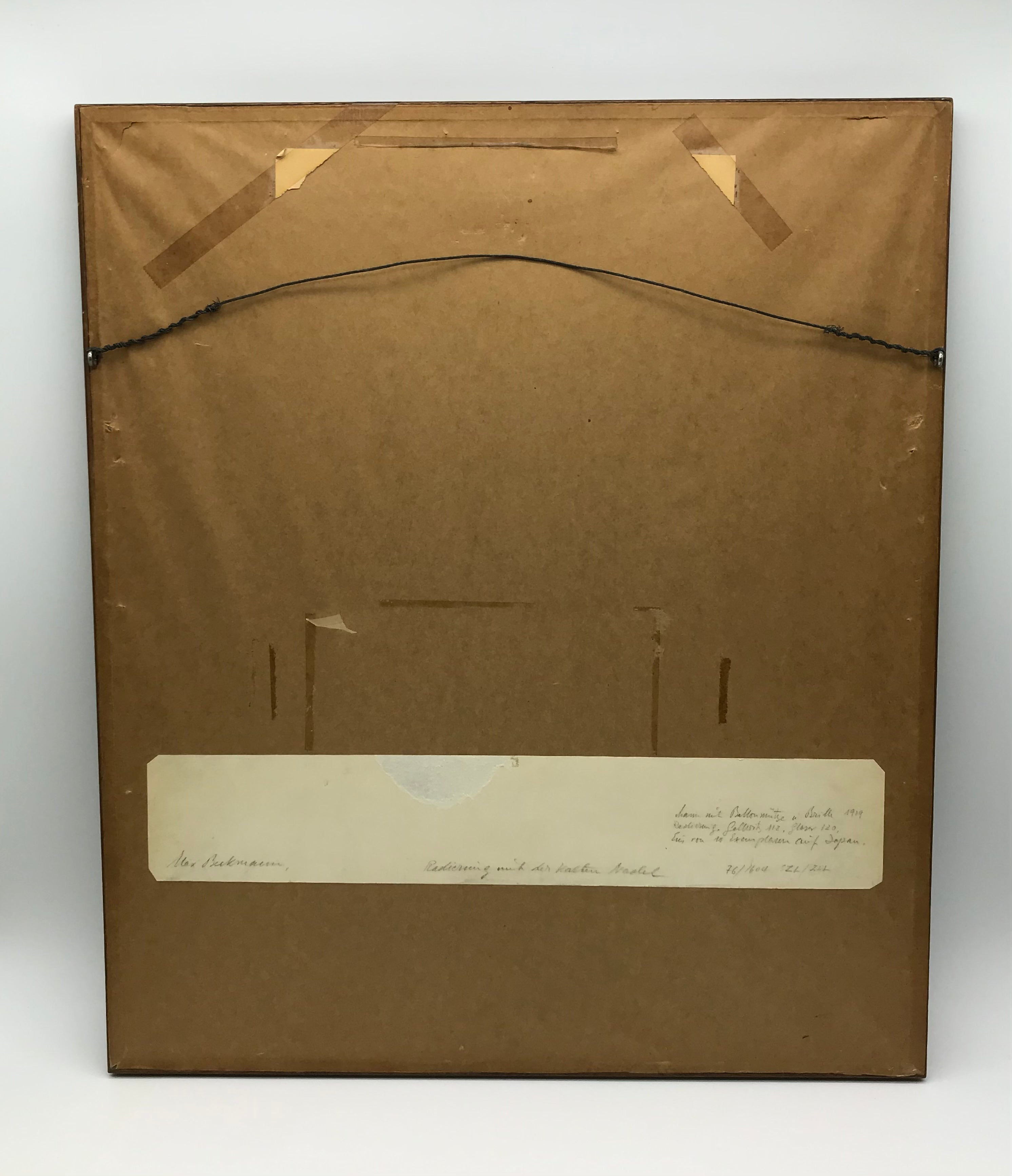 Max Beckmann ein Selbstporträt in Kaltnadeltechnik