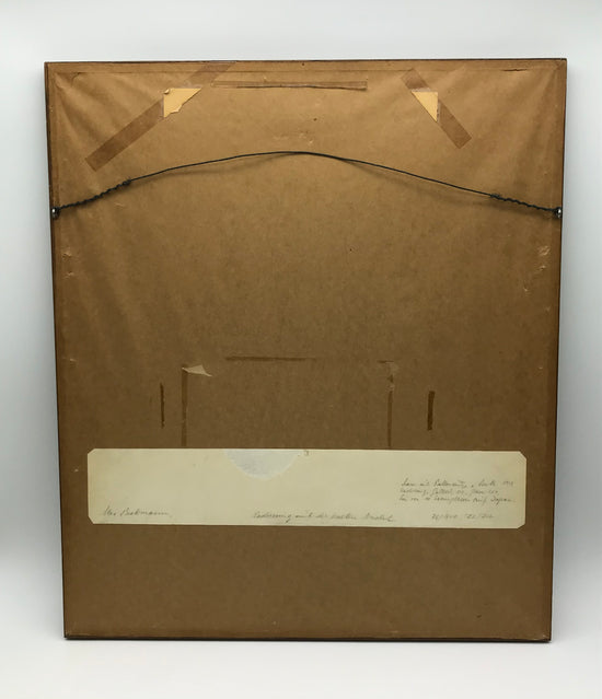 Max Beckmann ein Selbstporträt in Kaltnadeltechnik