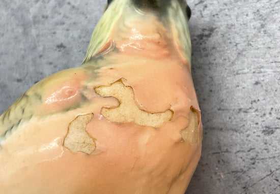 Rotkehlchen Vogel Dekoration Figur, aus Porzellan