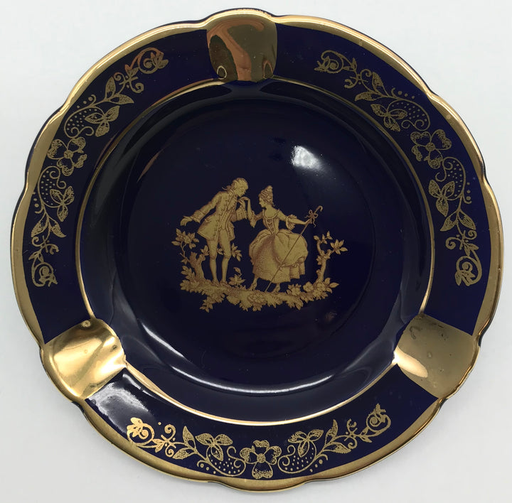 Limoges France| Konfektteller | Desserteller| Kobaltblau|