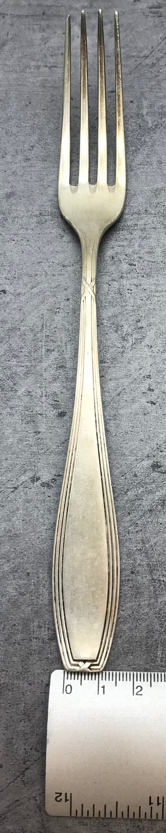 Besteck, Gabeln, 4 Stk. 90er versilbert