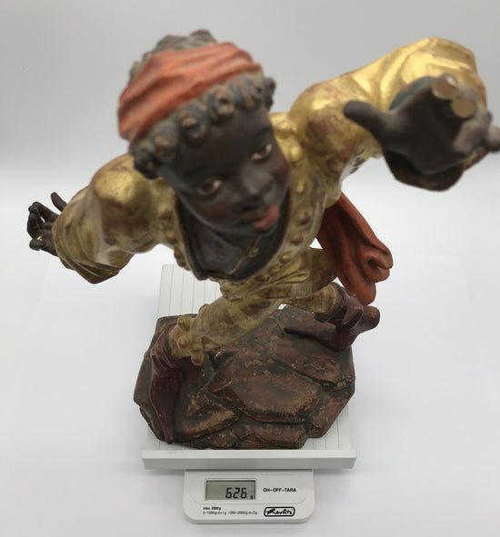 Moriskentänzer, Schenna K. Kostner 1981, handgeschnitzt, 36 cm hoch