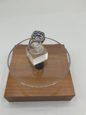 Damenring 925 er Silber mit Ziersteinen