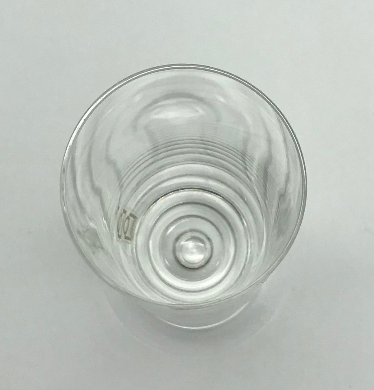 ICHENDORF Trinkglas mit Kugel Höhe ca. 19 cm, mit Gravur