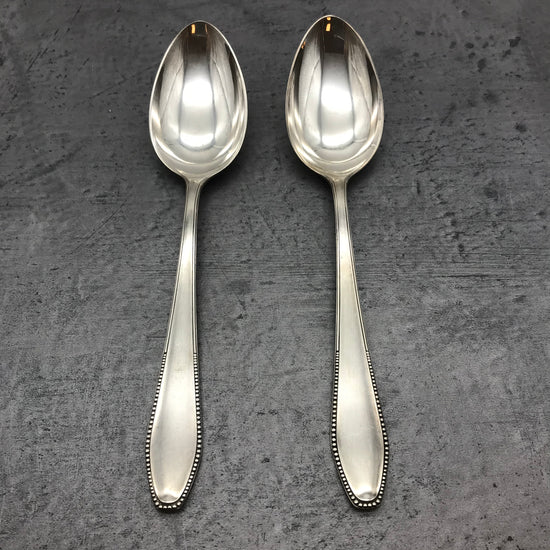 2 Stk. Esslöffel, Löffel, 60er versilbert