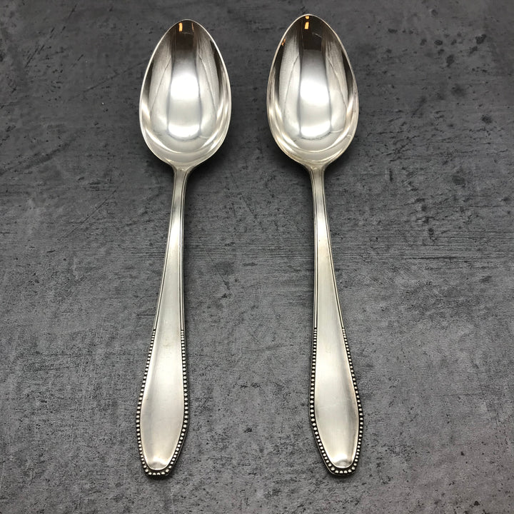 2 Stk. Esslöffel, Löffel, 60er versilbert