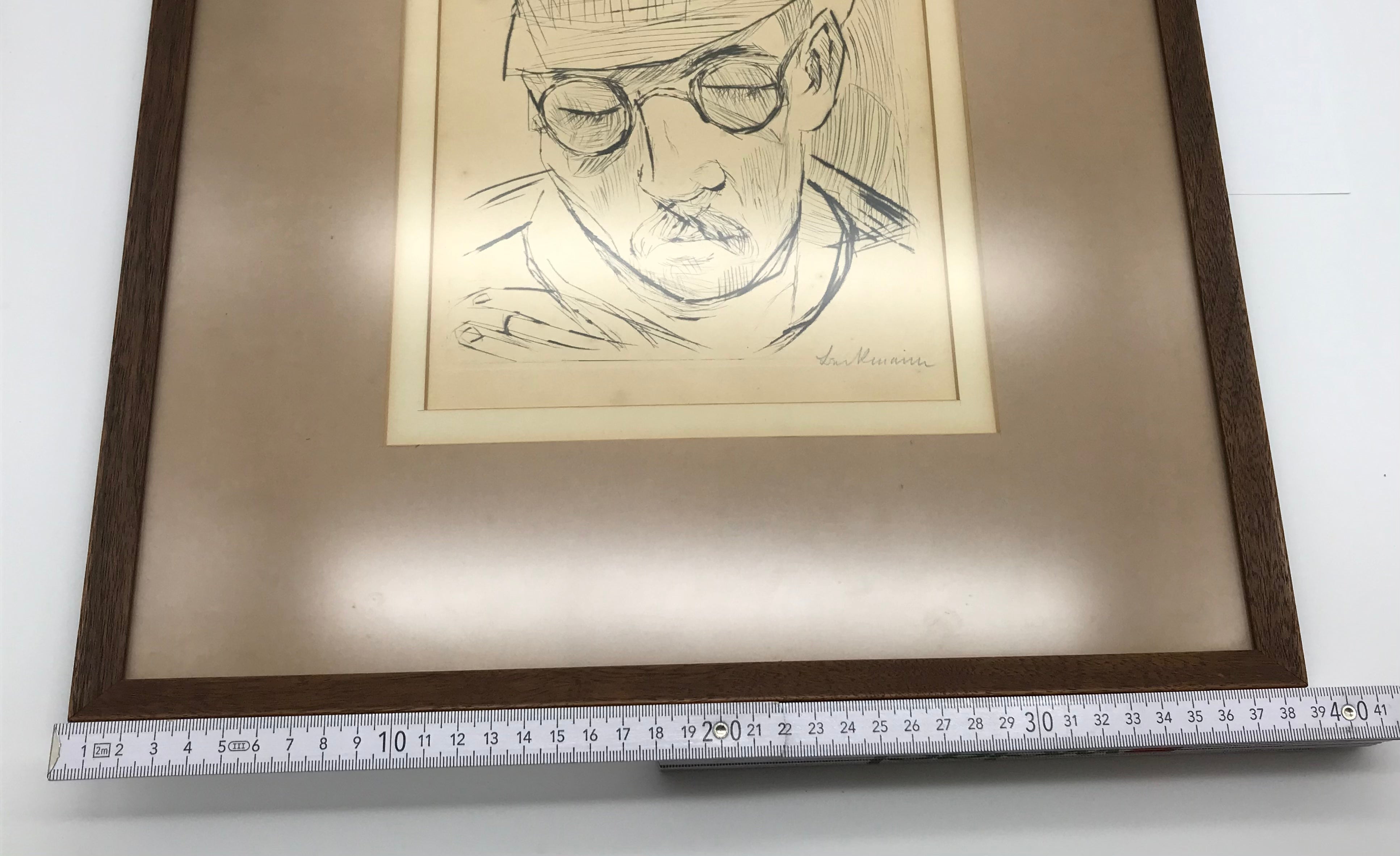 Max Beckmann ein Selbstporträt in Kaltnadeltechnik