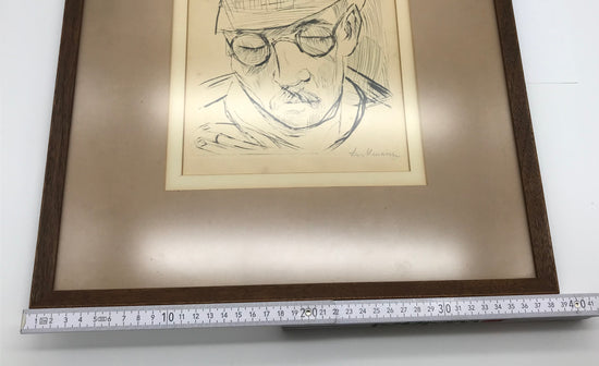 Max Beckmann ein Selbstporträt in Kaltnadeltechnik