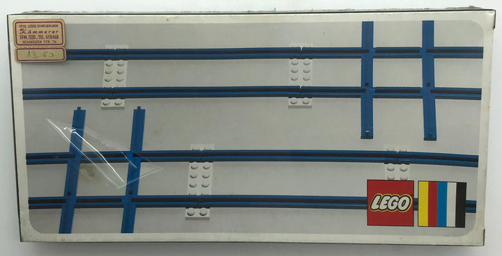 LEGO Eisenbahn Set 155 Blaue Schienen Kreuzungen