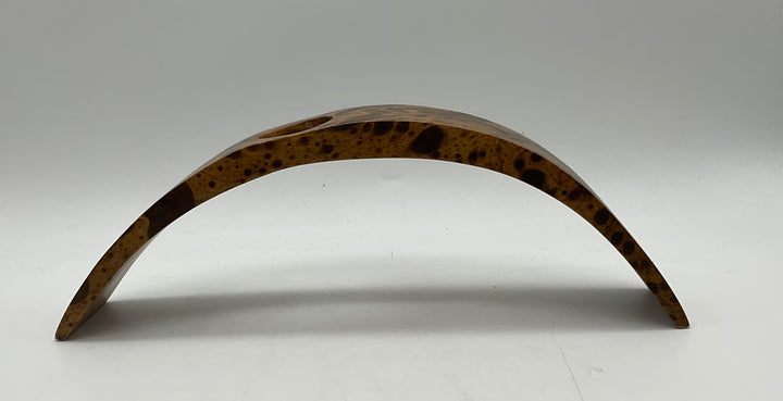 Weinflaschenhalter aus hellem geflecktem Holz, Flaschen Ständer,