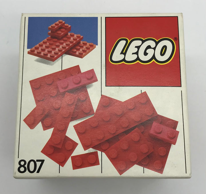 LEGO 807 Extra Plates Red