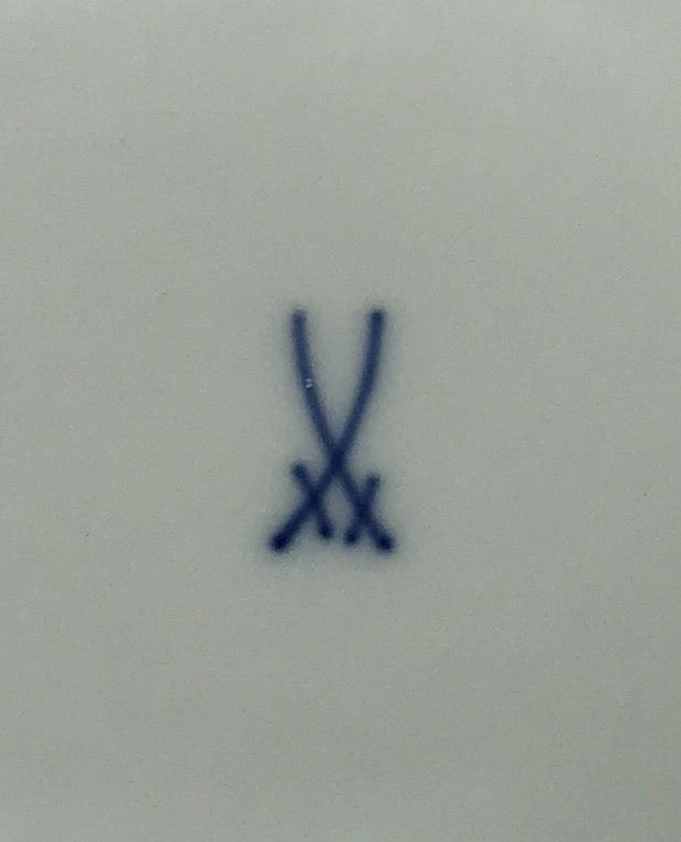 Meissen Wandteller Wall Plate Städteteller Dresden Stadtansicht Elbe Goldrand