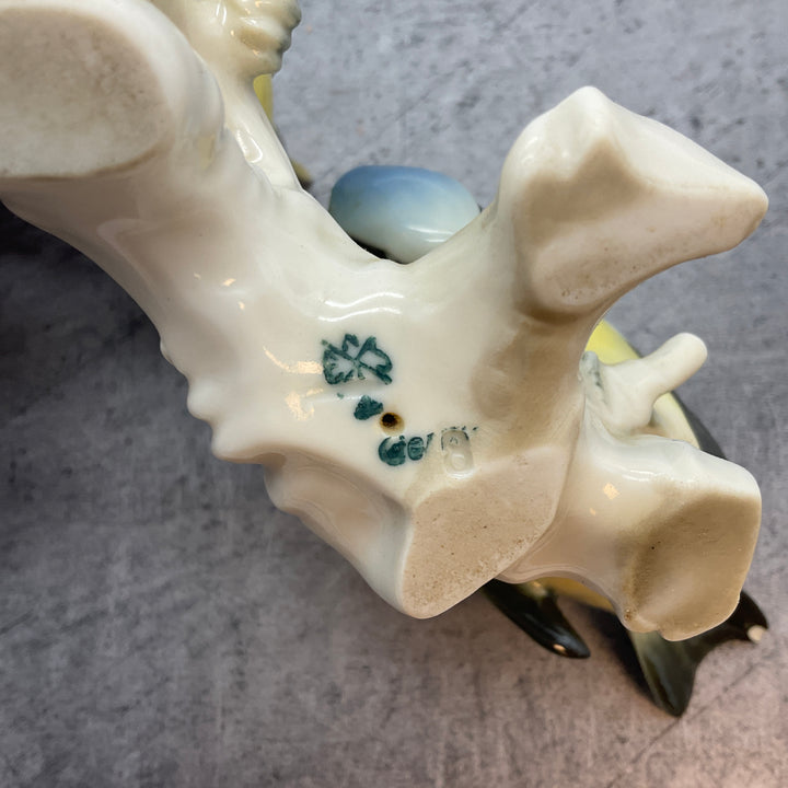 2 Meisen aus Porzellan, Vogel Dekoration Figur, Porzellan